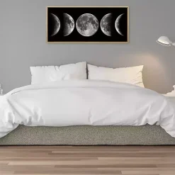 Kirklands Home Phases of the Moon Framed Canvas Art Print