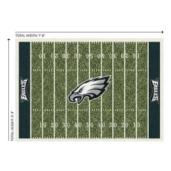 Hot Kirklands Home Philadelphia Eagles Home Field Area Rug, 6x8 Green