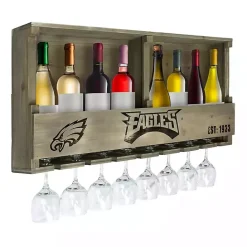 Hot Kirklands Home Philadelphia Eagles Reclaimed Wood Bar Shelf Gray