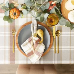 Hot Kirklands Home Picnic Plaid Cotton Tablecloth, 84 in. Multi