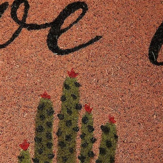Outlet Kirklands Home Pink Aloe There Coir Doormat