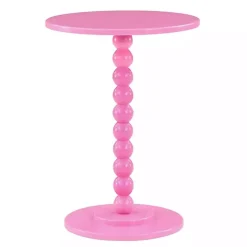 Hot Kirklands Home Beaded Spindle Accent Table Pink