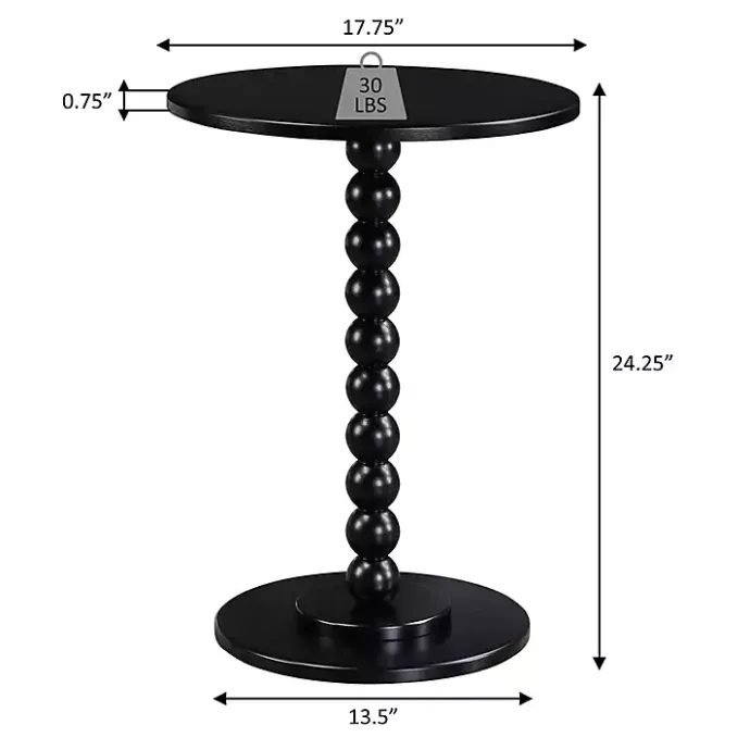 Hot Kirklands Home Beaded Spindle Accent Table Pink