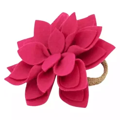 Clearance Kirklands Home Blossom Napkin Rings, Set of 4 Pink