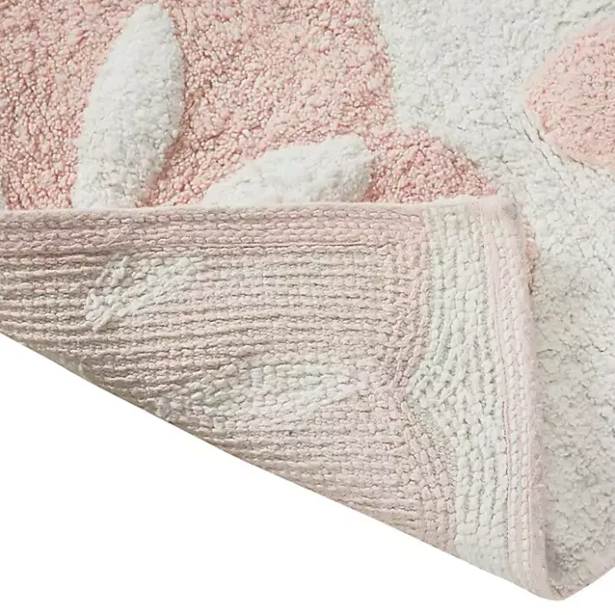 Kirklands Home Cotton Tufted Medallion Bath Mat, 30 in. Pink