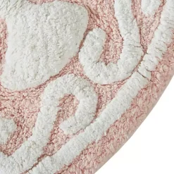 Discount Kirklands Home Cotton Tufted Medallion Bath Mat, 25 in. Pink