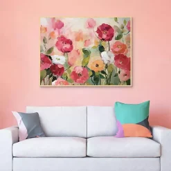 Best Kirklands Home Extract Framed Canvas Art Print Pink