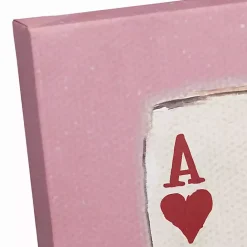 Outlet Kirklands Home Playing Card Canvas Art Print Pink
