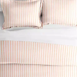 Kirklands Home Pink Rugged Stripe 2-pc. Twin Duvet Cover Set