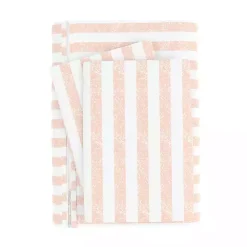 Kirklands Home Pink Rugged Stripe 2-pc. Twin Duvet Cover Set