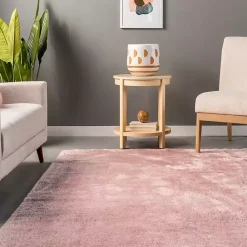 Sale Kirklands Home Shag Washable Area Rug, 5x8 Pink