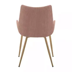 Kirklands Home Velvet Avery Dining Chair Pink