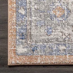 New Kirklands Home Pink Vintage Floral Print Area Rug, 5x7