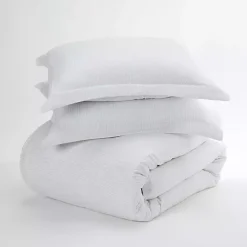 Clearance Kirklands Home Pinstripe 3-pc. Queen Duvet Cover Set