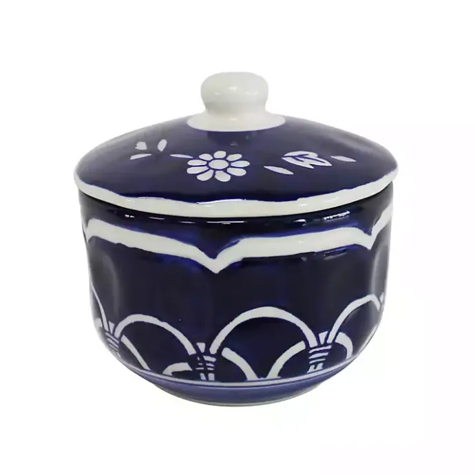 Best Kirklands Home Pip Vintage Blue Floral 2-pc. Sugar & Creamer Set