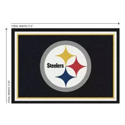 Online Kirklands Home Pittsburgh Steelers Area Rug, 4x6 Black