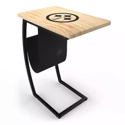 Sale Kirklands Home Pittsburgh Steelers Wood C-Table Tan
