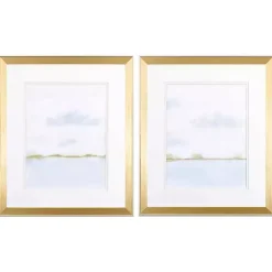 Outlet Kirklands Home Placid Waters Framed Art Prints, Set of 2