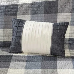 New Kirklands Home Plaid Reversible 6-pc. Full/Queen Coverlet Set