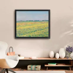 Sale Kirklands Home Plain of Gennevilliers Framed Canvas Art Print