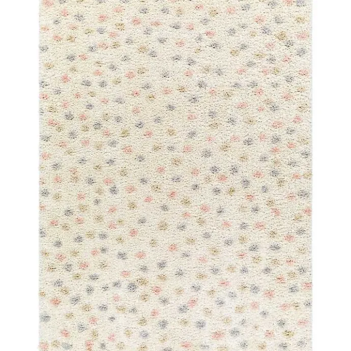 Kirklands Home Plush Multicolor Dotted Area Rug, 6x9