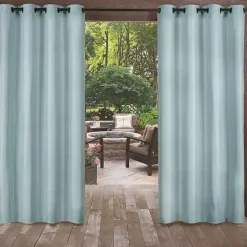 Sale Kirklands Home Pool Biscayne Curtain Panel Set, 96 in. Blue