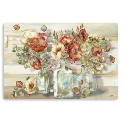 New Kirklands Home Poppies and Eucalyptus Canvas Wall Art