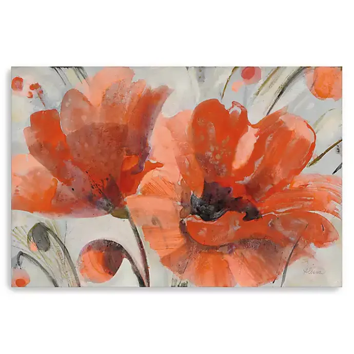 New Kirklands Home Popping Giclee Canvas Art Print Red