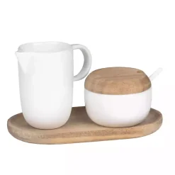 Kirklands Home Porcelain 3-pc. Cream and Sugar Set