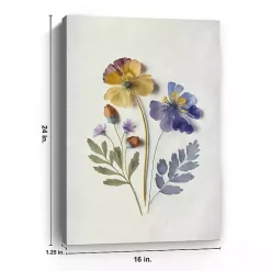 Best Kirklands Home Pressed Flower Memories III Canvas Art Print
