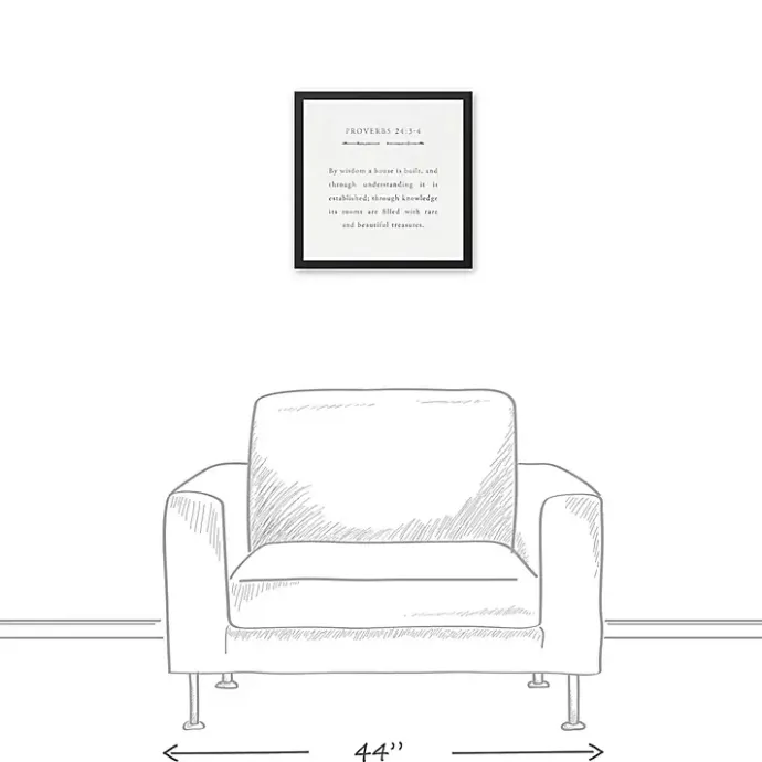 Online Kirklands Home Proverbs Black Framed Canvas Art Print