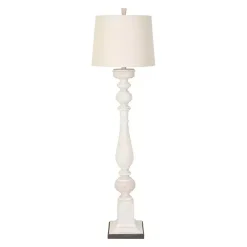 Best Kirklands Home Prussia White Floor Lamp Ivory