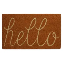 Clearance Kirklands Home Pumpkin Spice Hello Doormat Orange