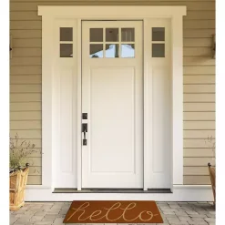 Clearance Kirklands Home Pumpkin Spice Hello Doormat Orange