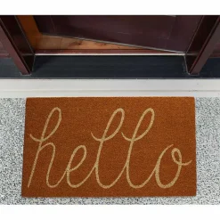 Clearance Kirklands Home Pumpkin Spice Hello Doormat Orange