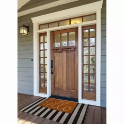 Clearance Kirklands Home Pumpkin Spice Hello Doormat Orange