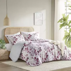 Hot Kirklands Home Purple Botanical 3-pc. King Comforter Set