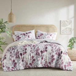 Hot Kirklands Home Purple Botanical 3-pc. King Comforter Set
