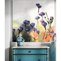 Online Kirklands Home Purple Poppy Canvas Art Print