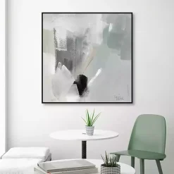 Sale Kirklands Home Quiet Framed Canvas Art Print Gray