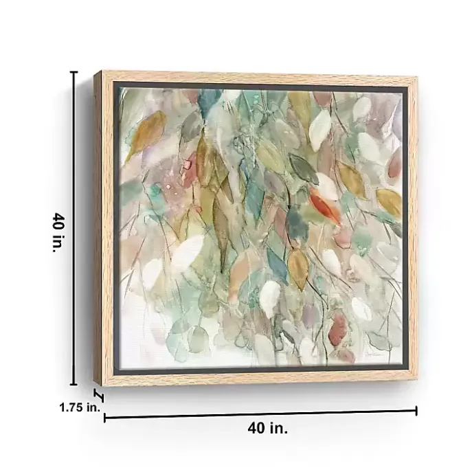 New Kirklands Home Rainy Cascade I Framed Canvas Art Print, 40x40 Multi