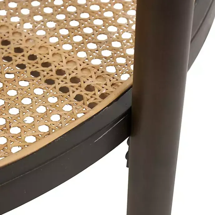 Outlet Kirklands Home Rattan and Glass 2-Tier Coffee Table