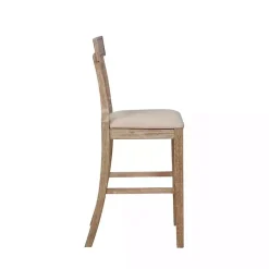 Best Kirklands Home Ray with Washed Finish Bar Stool Brown