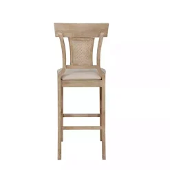 Best Kirklands Home Ray with Washed Finish Bar Stool Brown