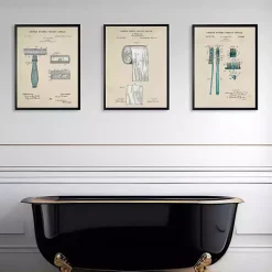Kirklands Home Razor Patent Framed Art Print