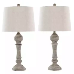 Discount Kirklands Home Reclaimed Wilton Table Lamps, Set of 2 Gray