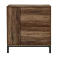 Hot Kirklands Home Reclaimed Wood Industrial Bar Cabinet Brown