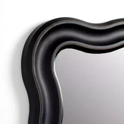Sale Kirklands Home Rectangle Catorina Black Wavy Wall Mirror