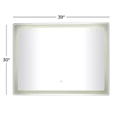 Outlet Kirklands Home Rectangular LED Wall Mirror