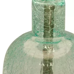 Kirklands Home Recycled Glass Bottle Table Lamp White